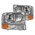Crystal Headlight Set; Clear Lens;