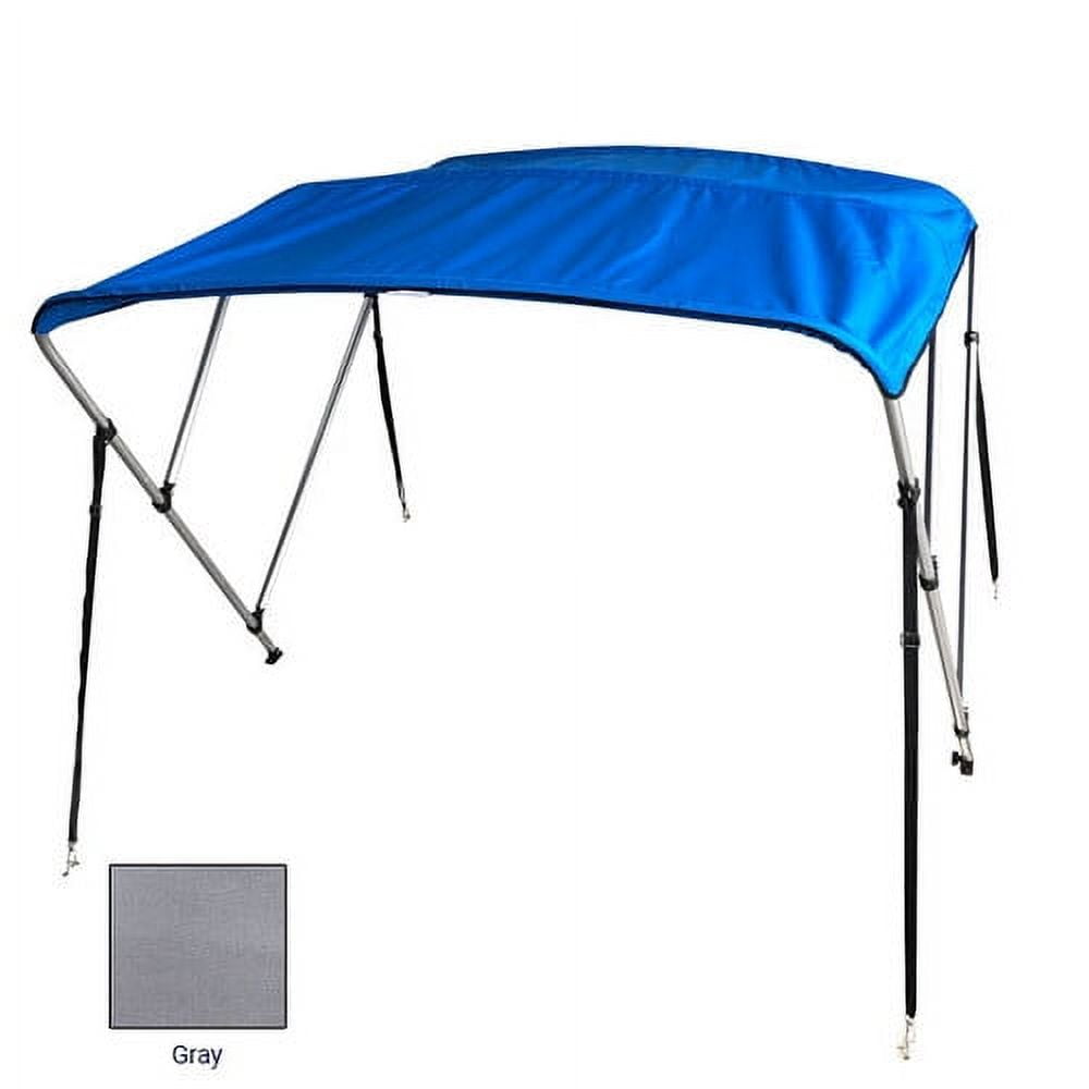3 Bow Bimini Top 54"x6'x79-84" Gray