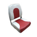 High Back Boat Seat, Gray/Red