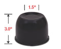 Hub Cover 3' Tall Blk/Chr