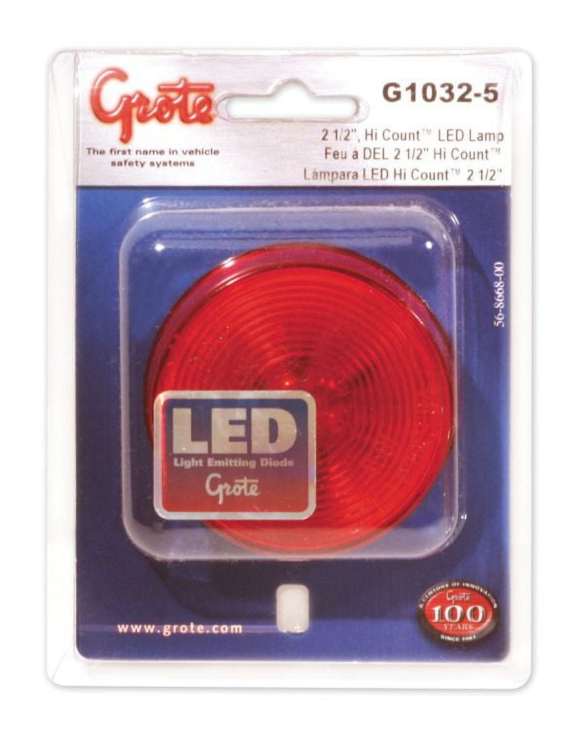 Clr/Mkr Lamp  2.5'  Red