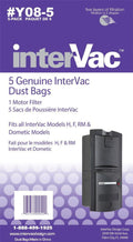 Y08-5 Dust Bags for H F and Rm