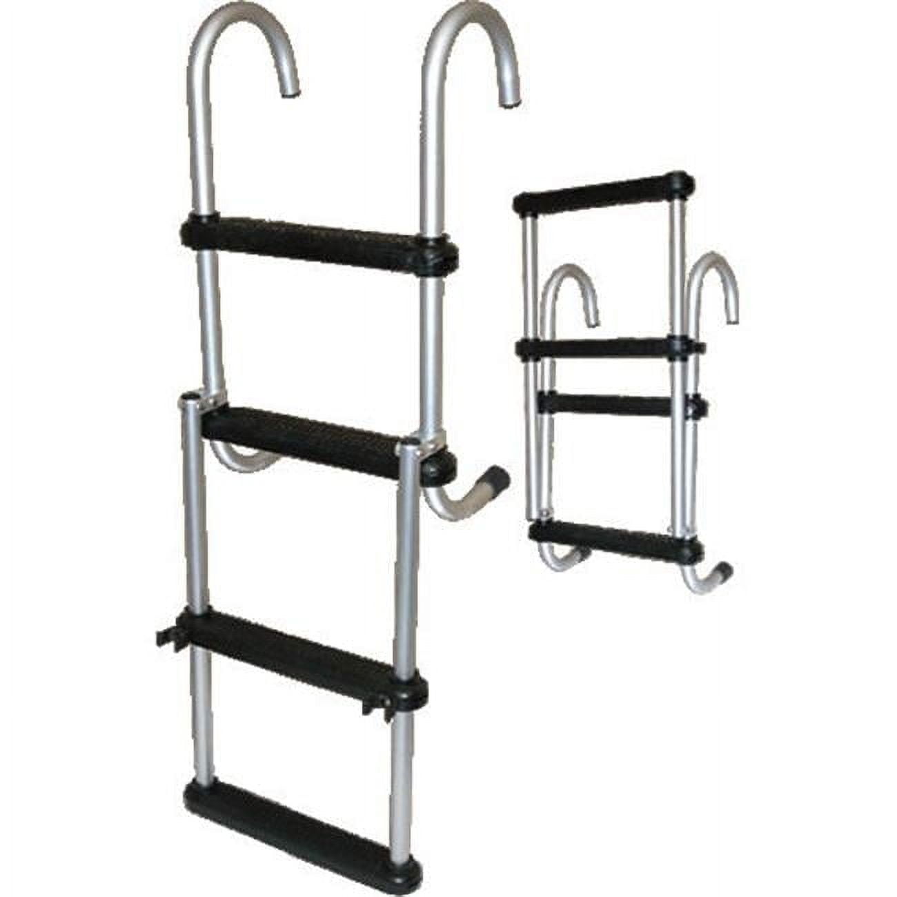 Jif Marine Ss 4 Step Removeable Folding Pontoon Ladder