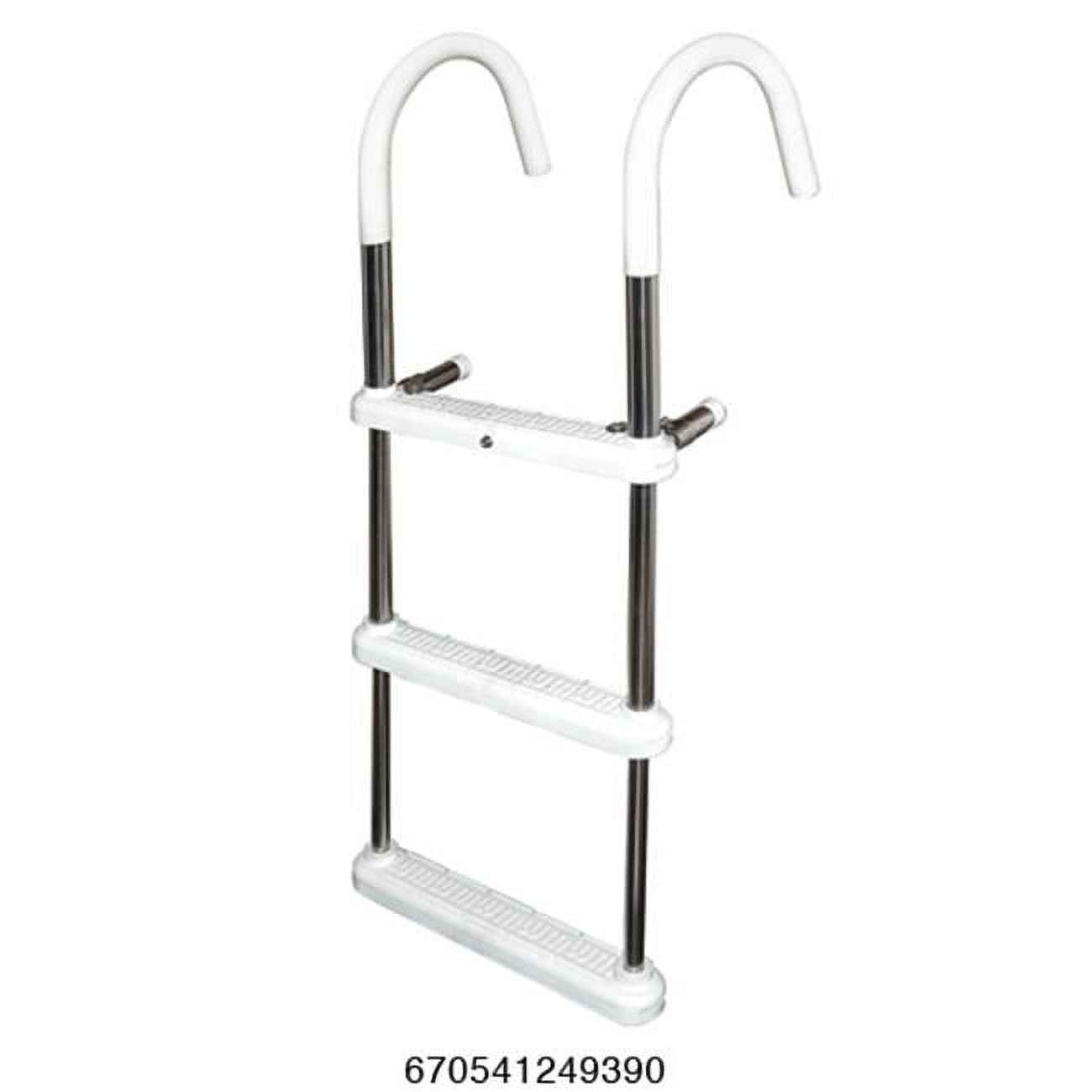 3-Step Gunwale Hook Ladder 11" Aluminum