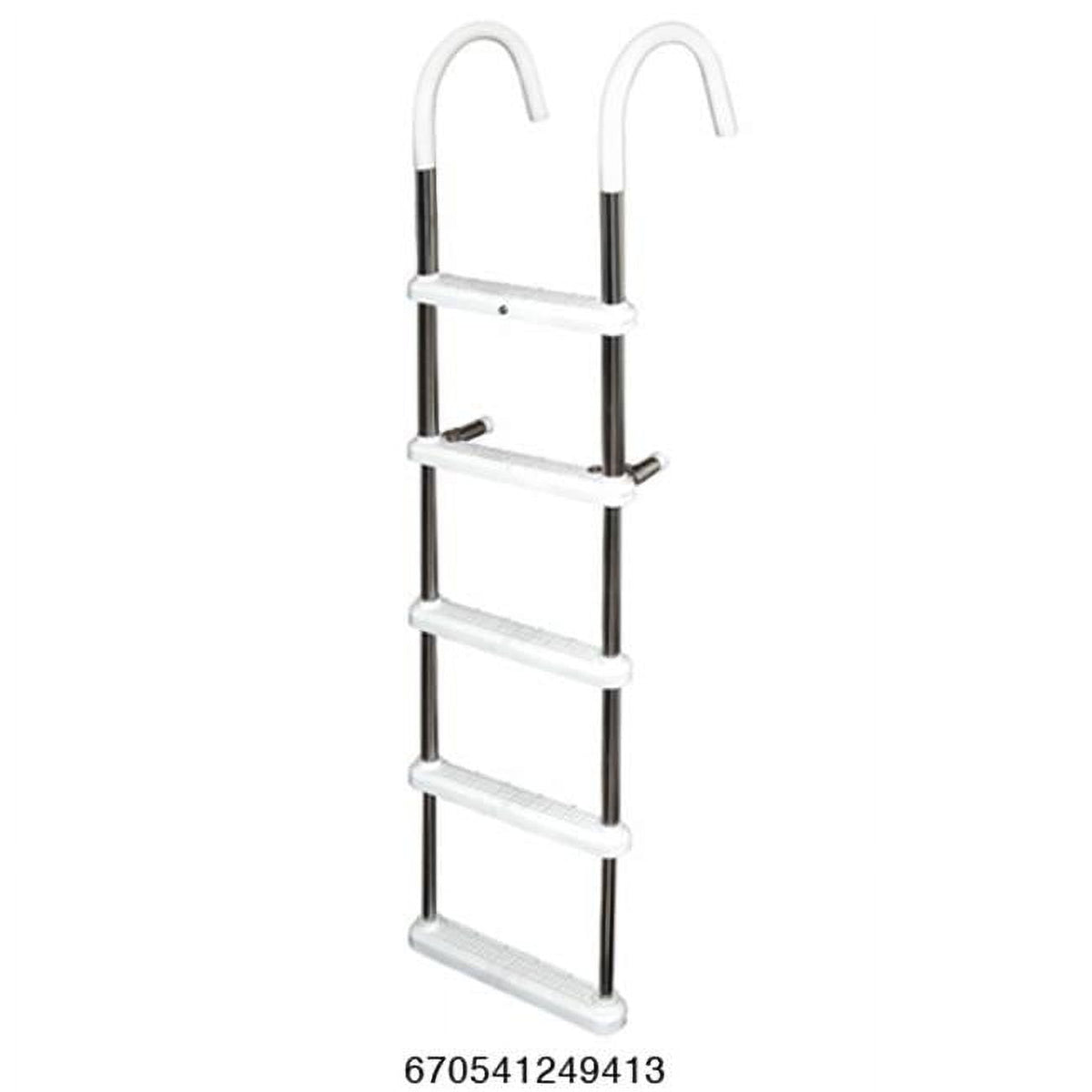 5-Step Gunwale Hook Ladder 11" Stainless