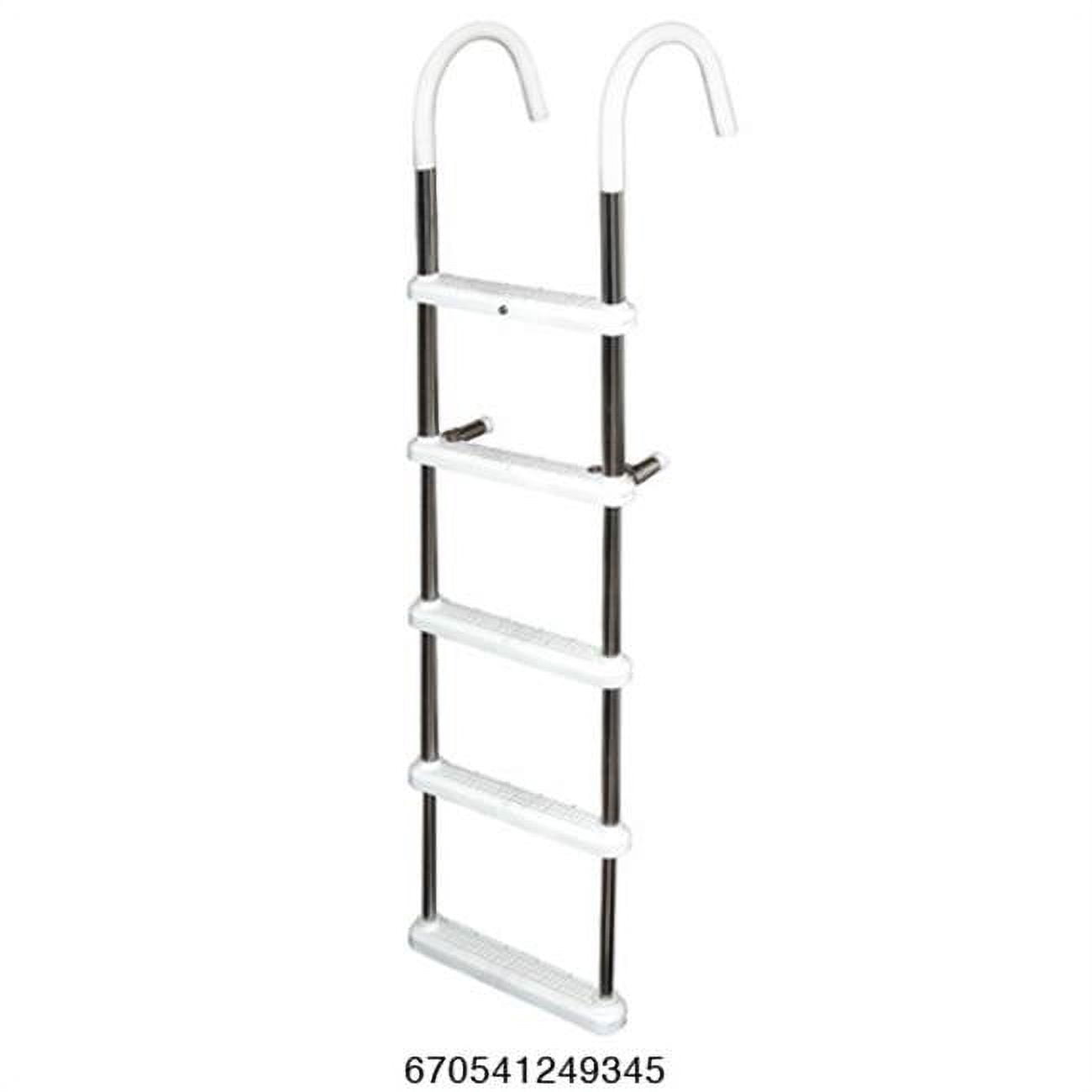 5-Step Gunwale Hook Ladder 7" Aluminum