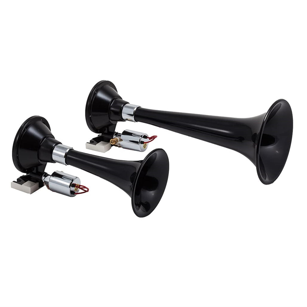 Black Dual Train Horn