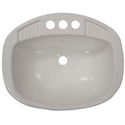 17X20WHITE Poly Oval Lav