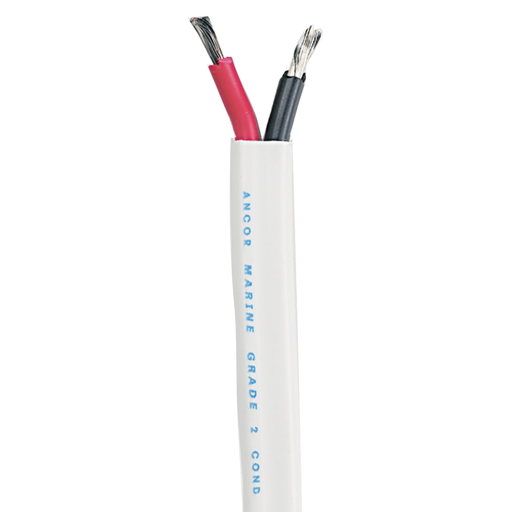Marine Grade Tinned Duplex Cable Red and Black with White Jacket