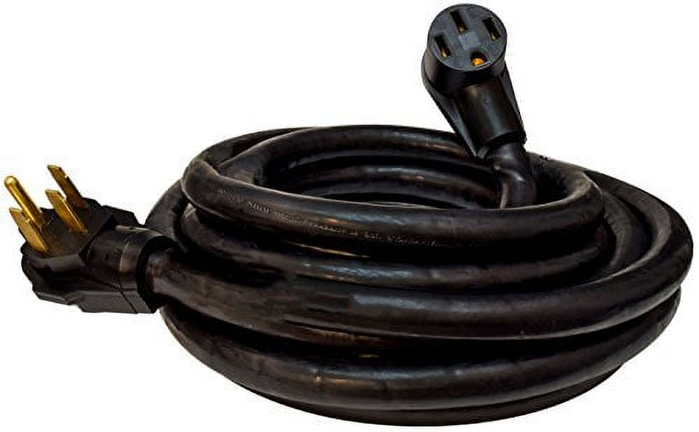 50A 25' Ext Cord  Black  Bulk