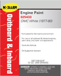Moeller 25433 12 oz Engine Paint for 1972-1980, Johnson White