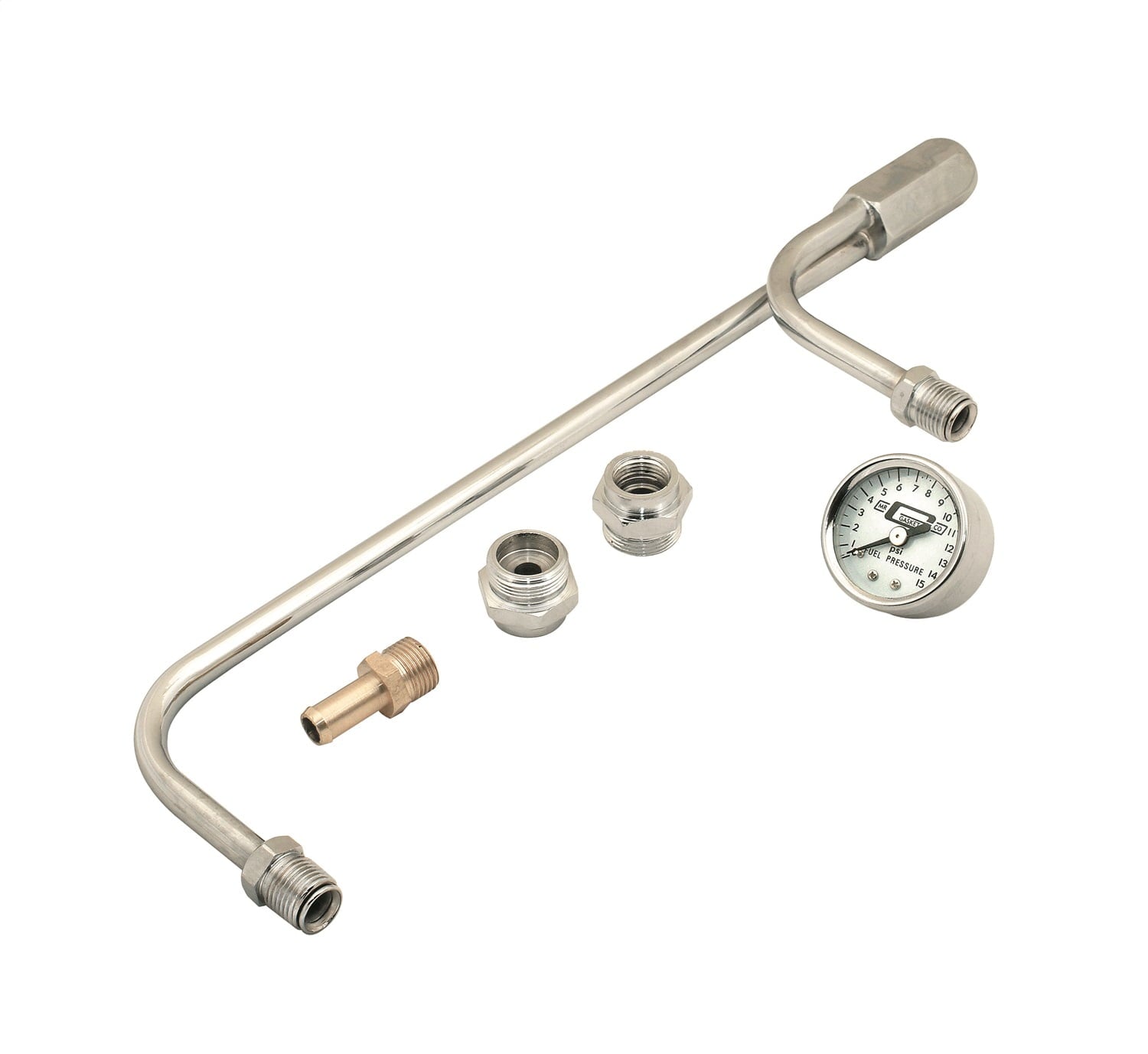 Chr Gas Line W/Press Gaug