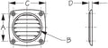ABS Hose Vent - 3' White Flush
