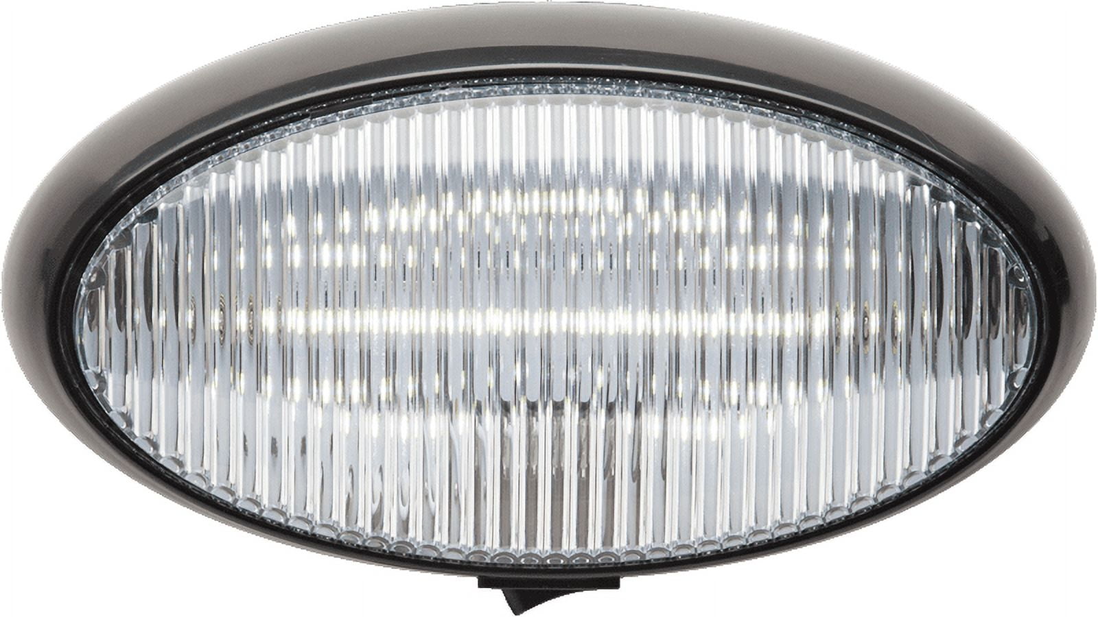 LED Porch;oval;switch; Blk Base:clr