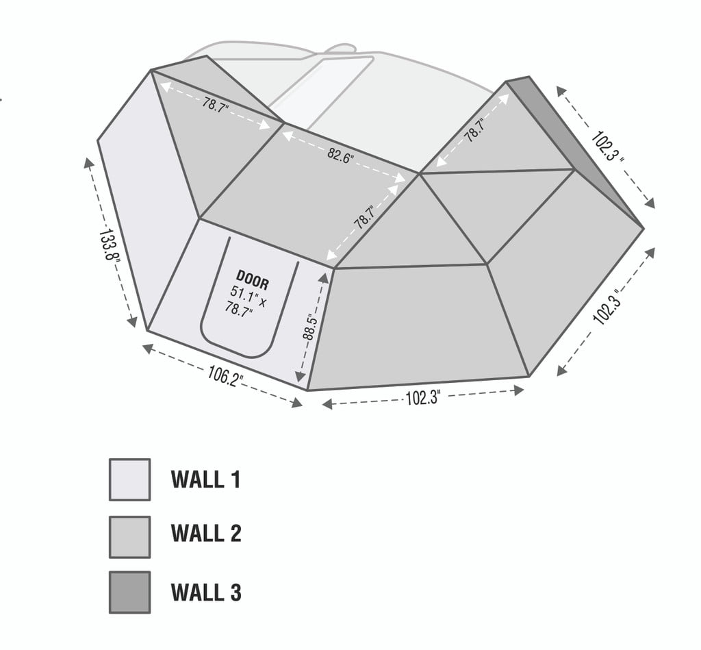 Nomadic Awning 270 - Side Wall 1 Wi