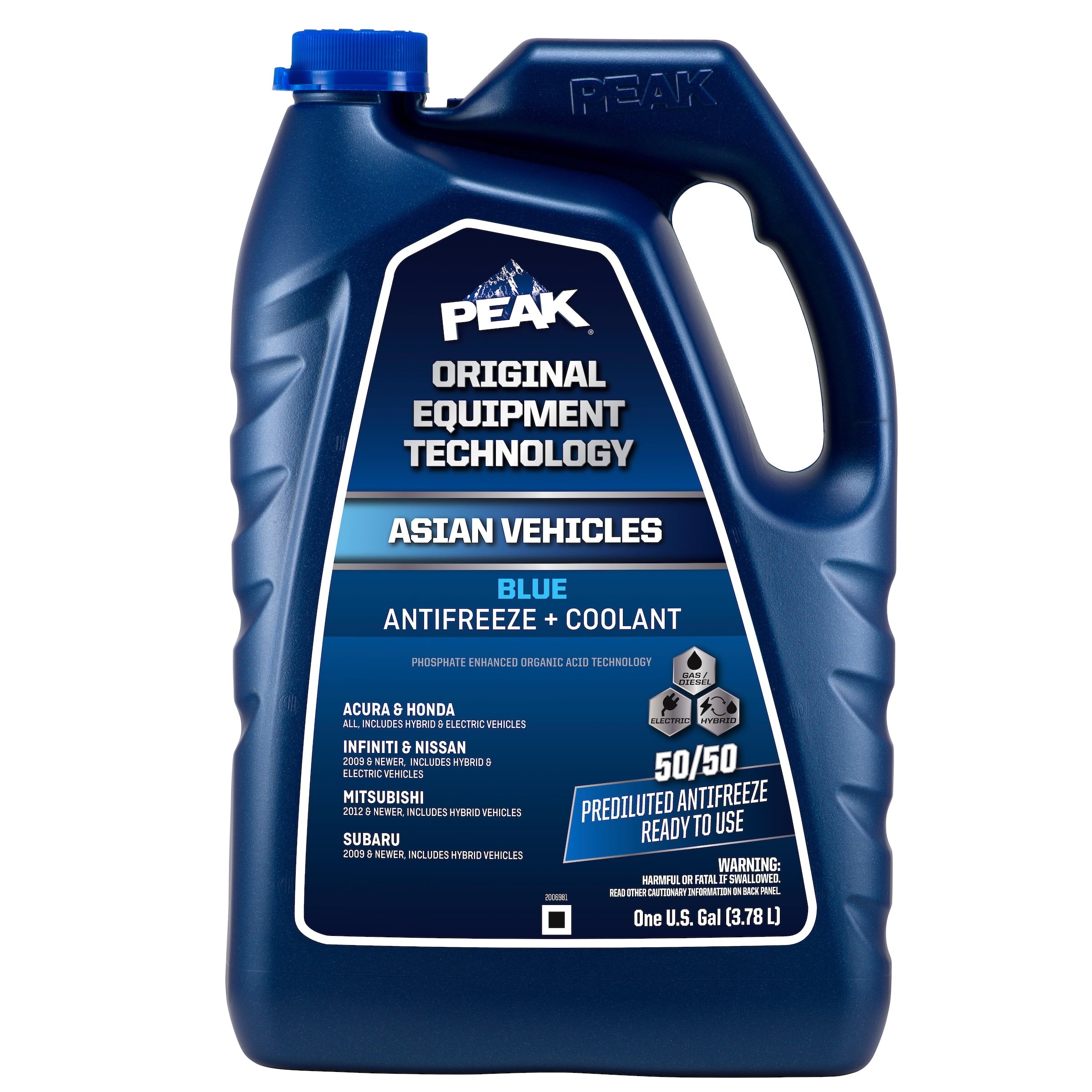 Peak OEM Asian Blue 50/50 Antifreez