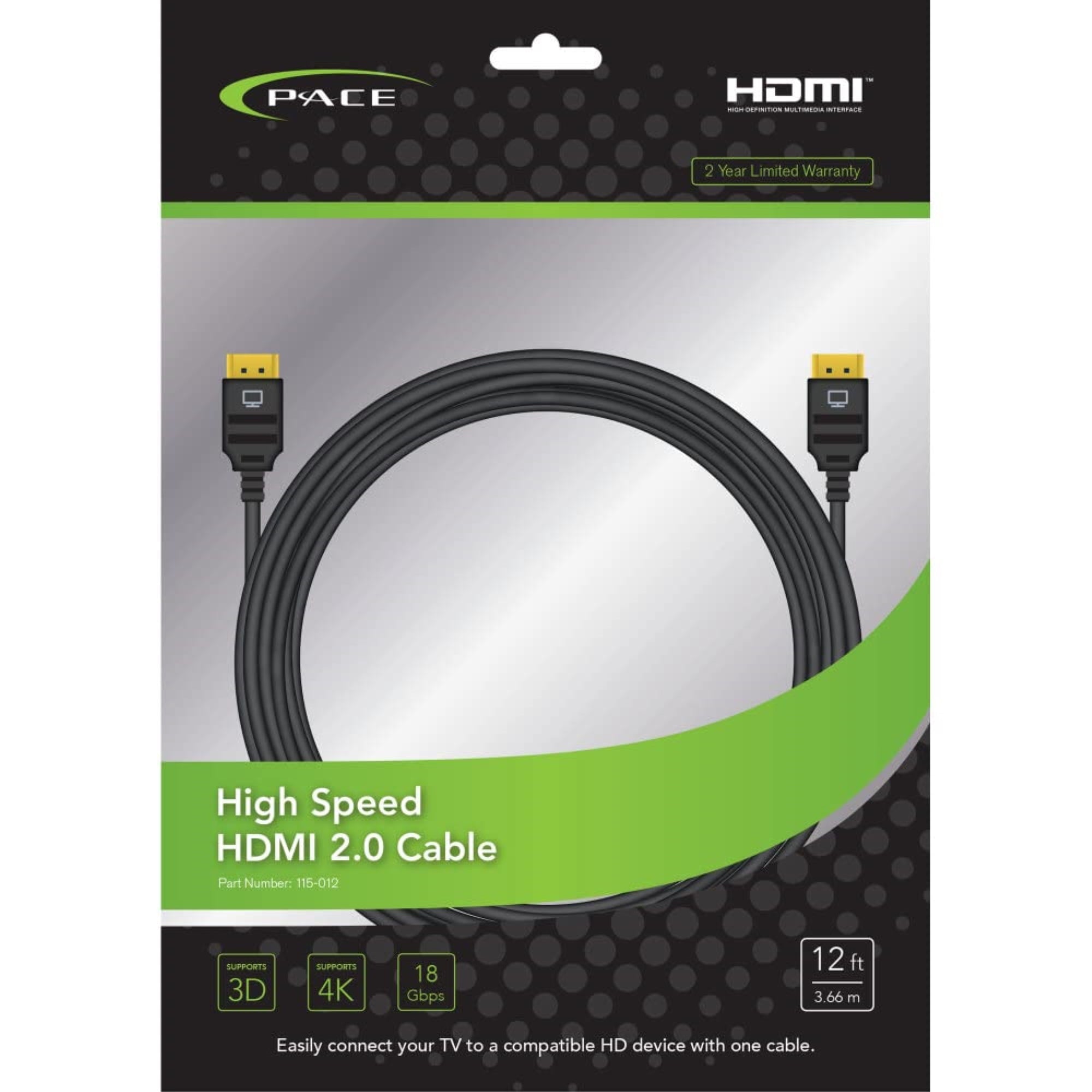 Pace - 12FT Hdmi Cable