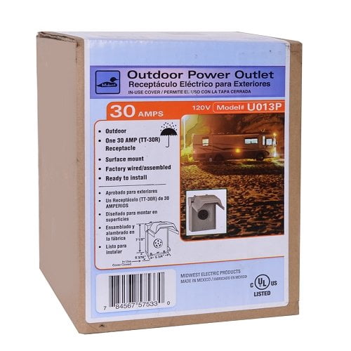 RV Power Outlet 120V  30A