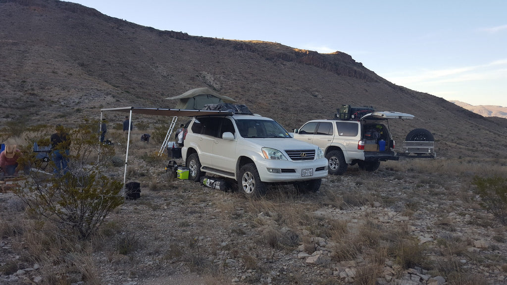 Lexus GX 470 Canopy/Awning Mounts for Factory Roof Rail