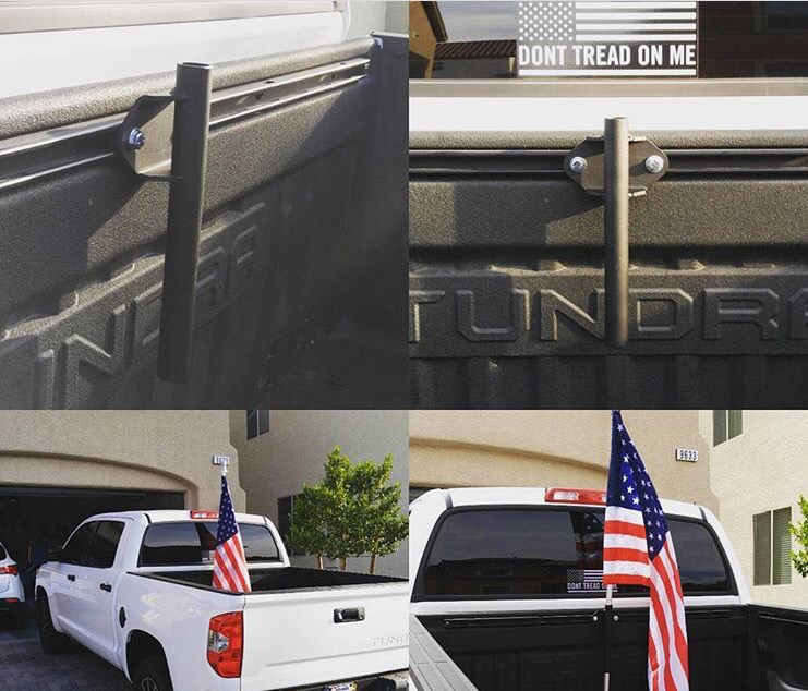 Toyota Tundra & Tacoma Bed Rail Flag Holder