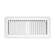 Vent Register  White  Metal  Undamp