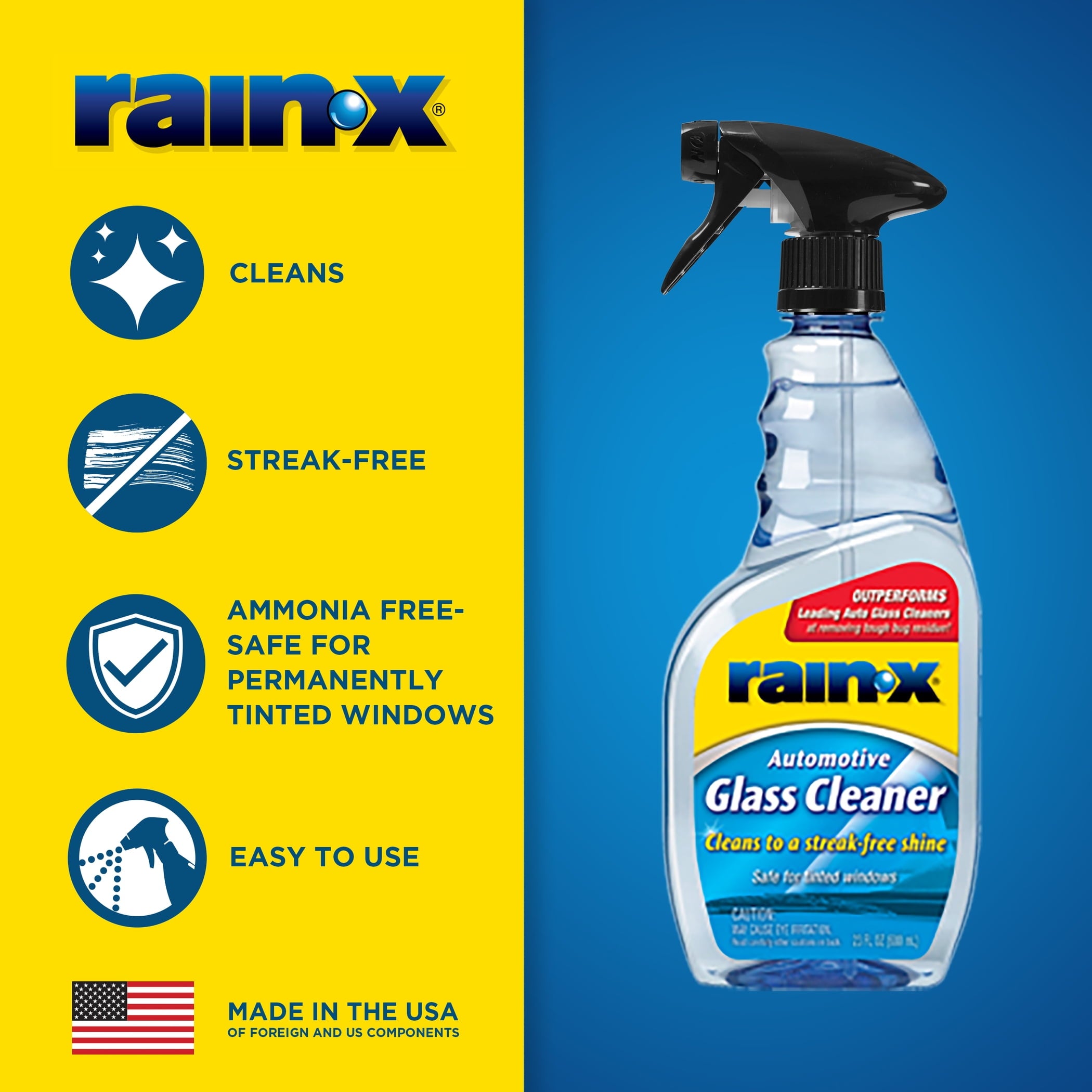 Rain-X  Glass Cleaner 6/23OZ Trigge