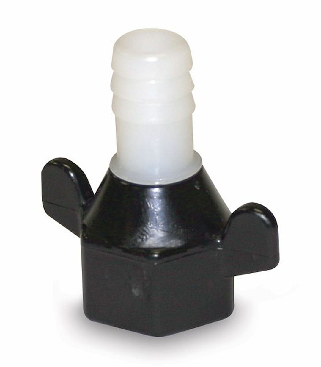 SHURFLO (244-2926) 1/2" x 14 NPT x 1/2" Barb Straight Wingnut Swivel Adapter