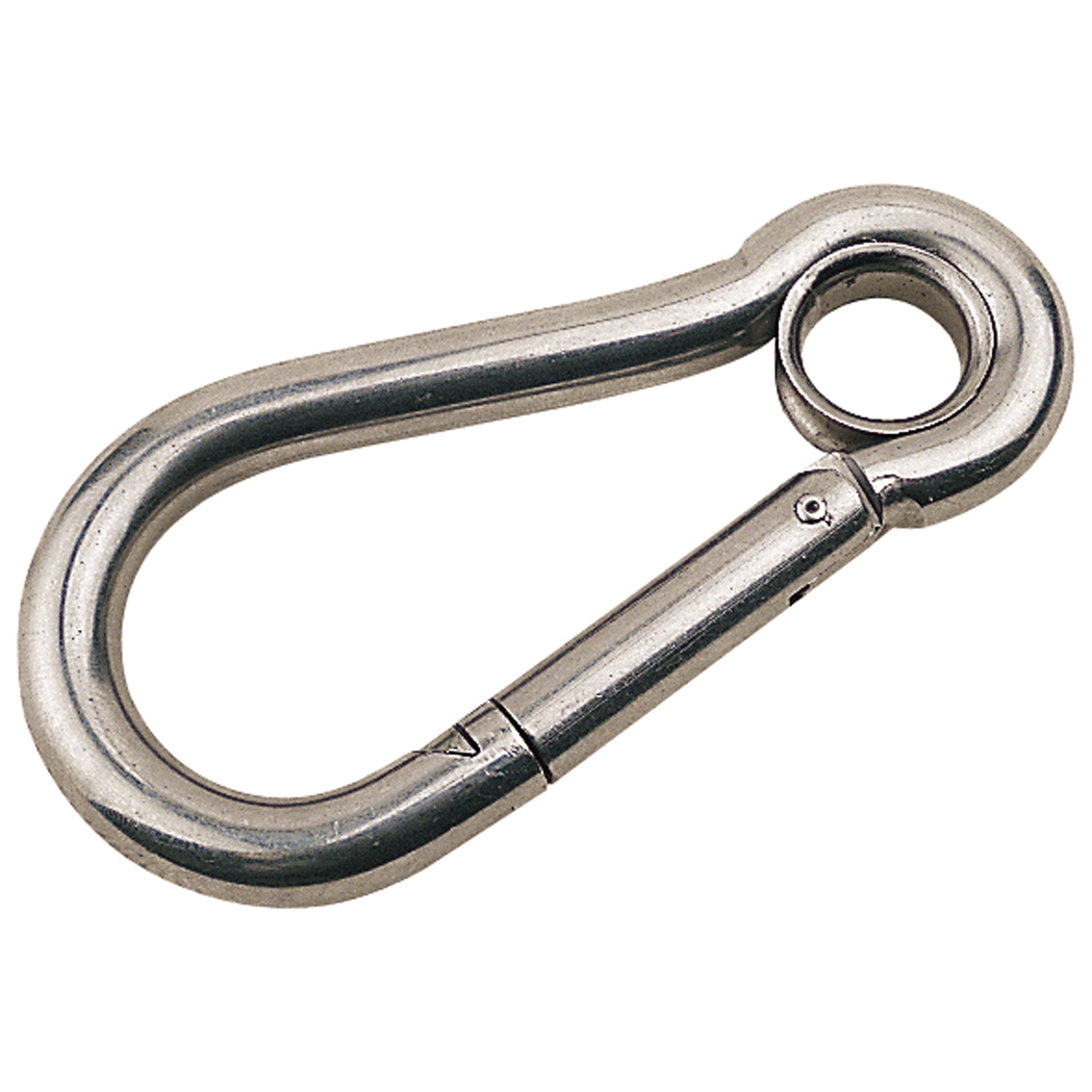 Stainless Snap Hook W/Eye 3-1/