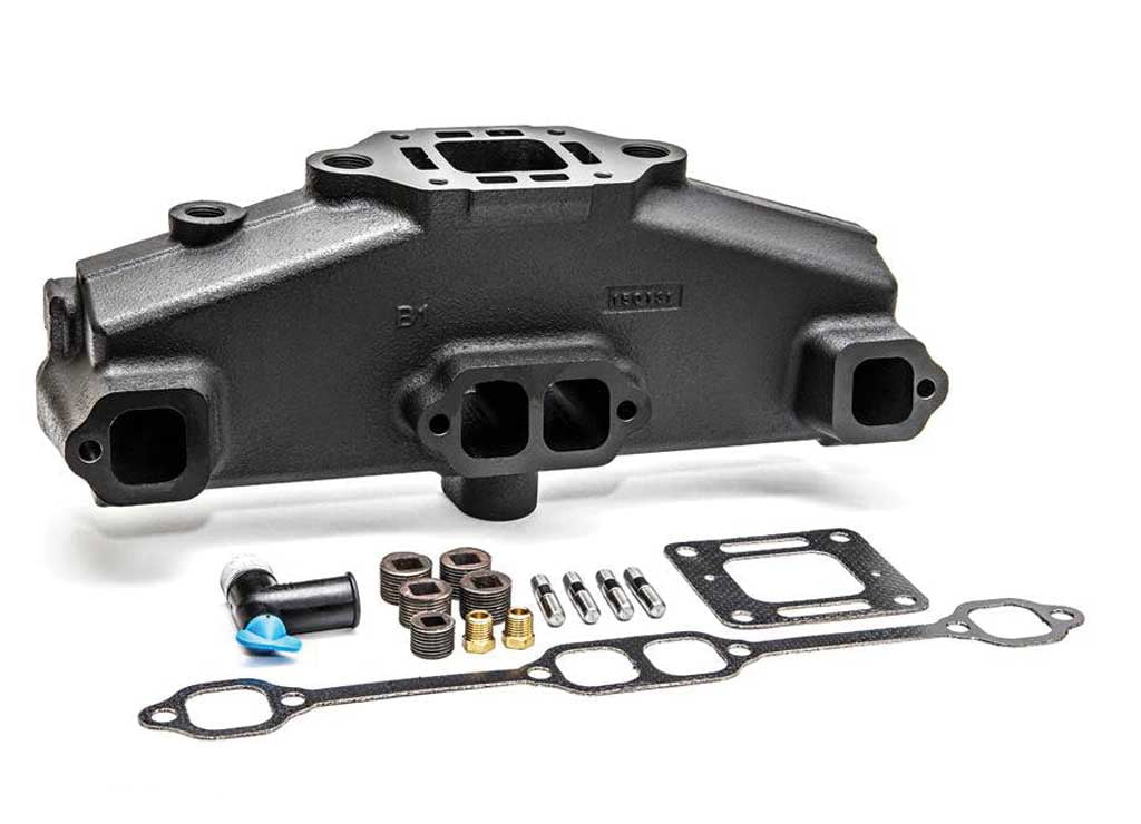MANIFOLD SUPPLIED W/GASKETS; WILL FIT PORT AND STARBOARD
