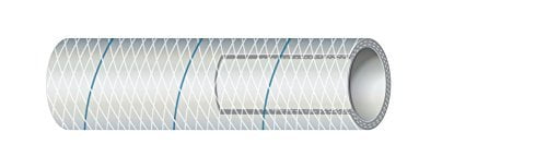 1/2' Wht. Reinf PVC W/Blue Tracer