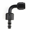 -8AN X 90  Blk Push-On Hose End