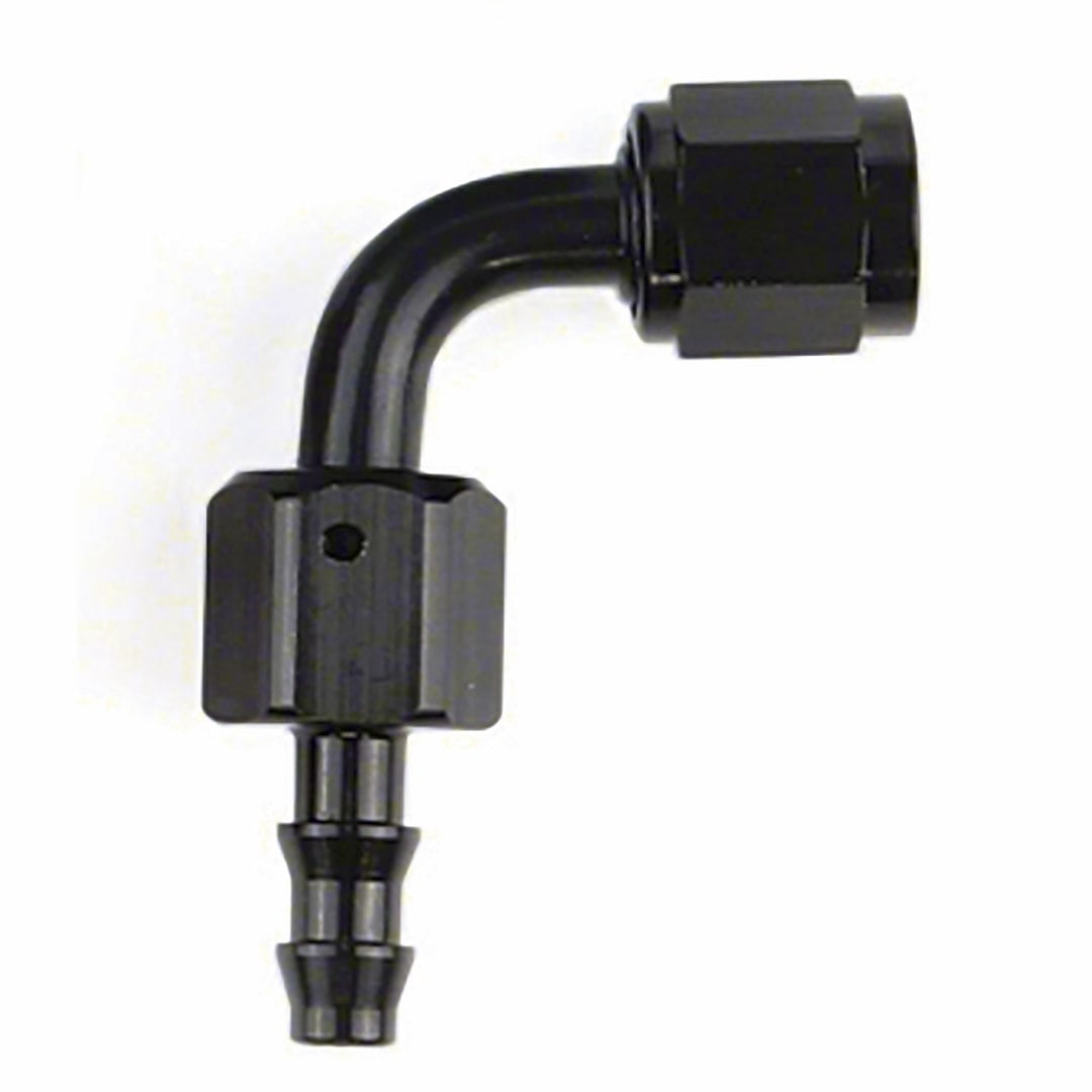 -8AN X 90  Blk Push-On Hose End