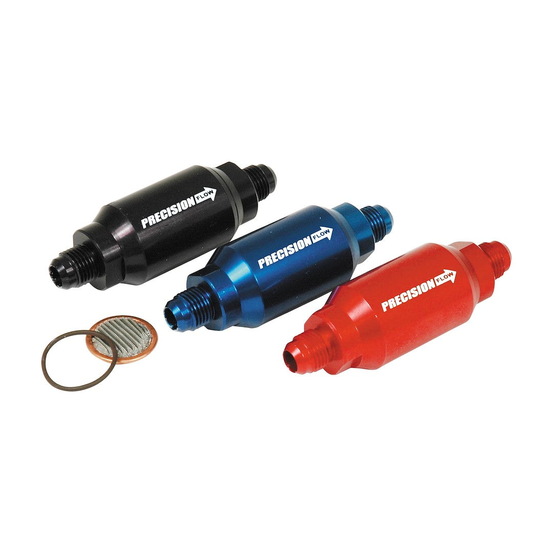 Blk In-Line Fuel Filter -6ANX3-3/4'