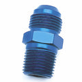-6AN X1/8NPTF Blu ST Fl to Pipe Adp