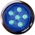 Led S S Puck Lites-4" Blue