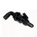 T-H Marine Supplies AHV-90-DP 0.75 in. Barbed 90 Degree Aerator Head with Shut-off Valve, Black