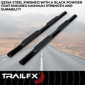 4 INCH OVAL NERF BAR BLK
