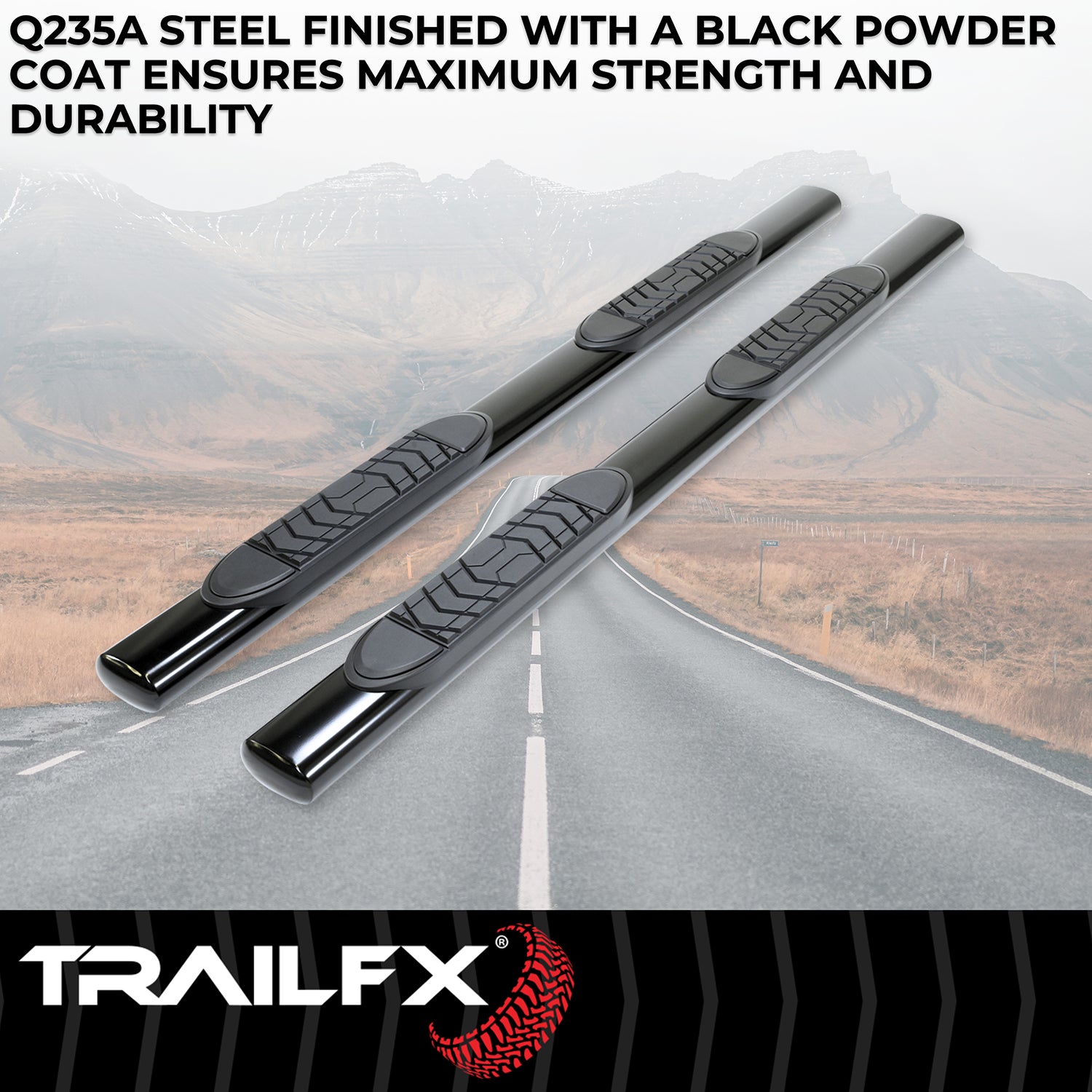 5' OVAL STRAIGHT BAR BLK