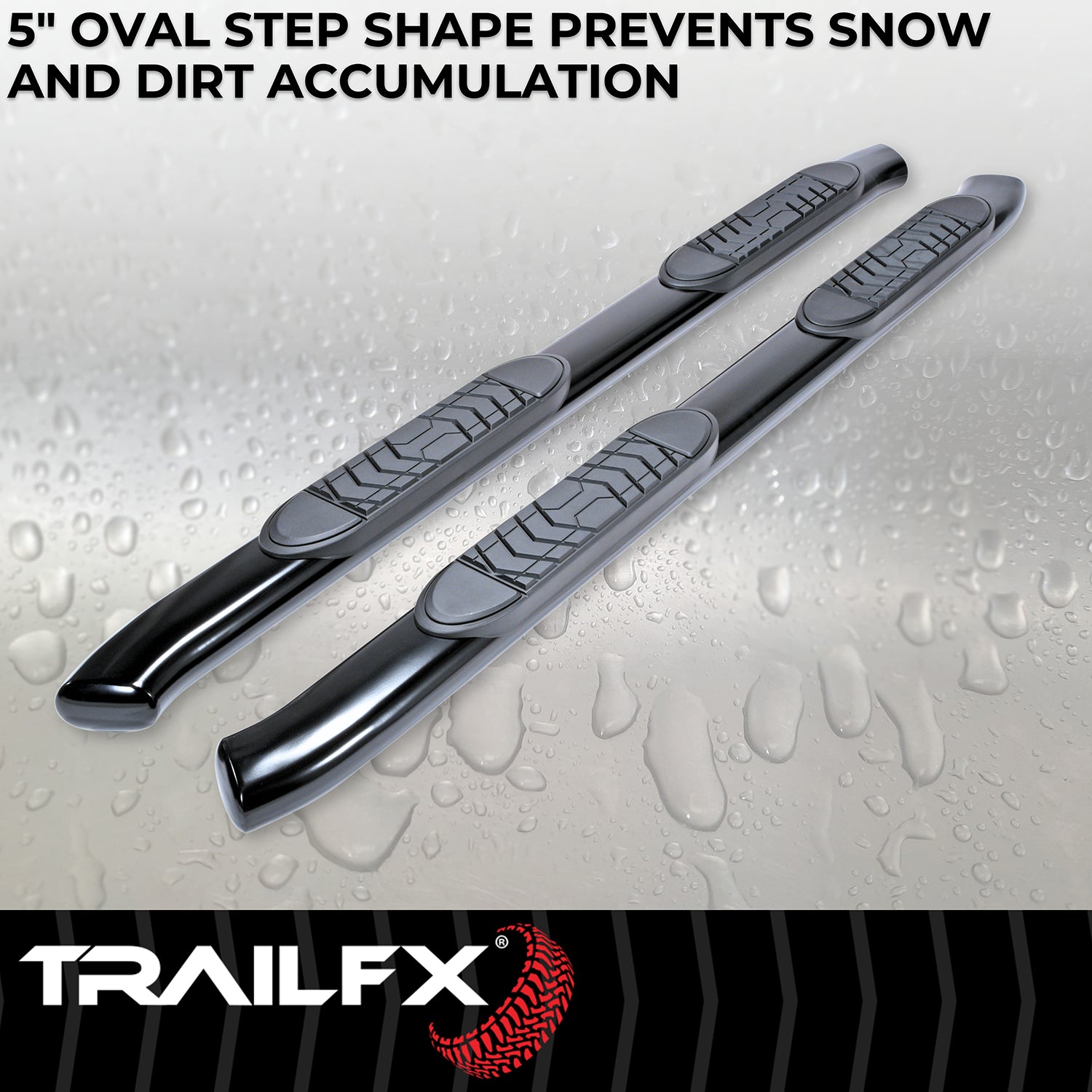 5' OVAL BENT END BAR BLK
