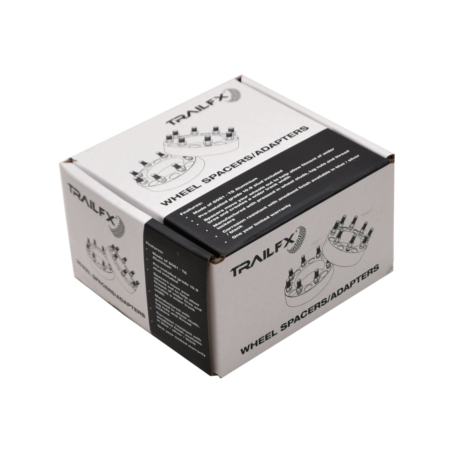 HUB CENT WHL SPCR BLK 5X5 1/2' LUG