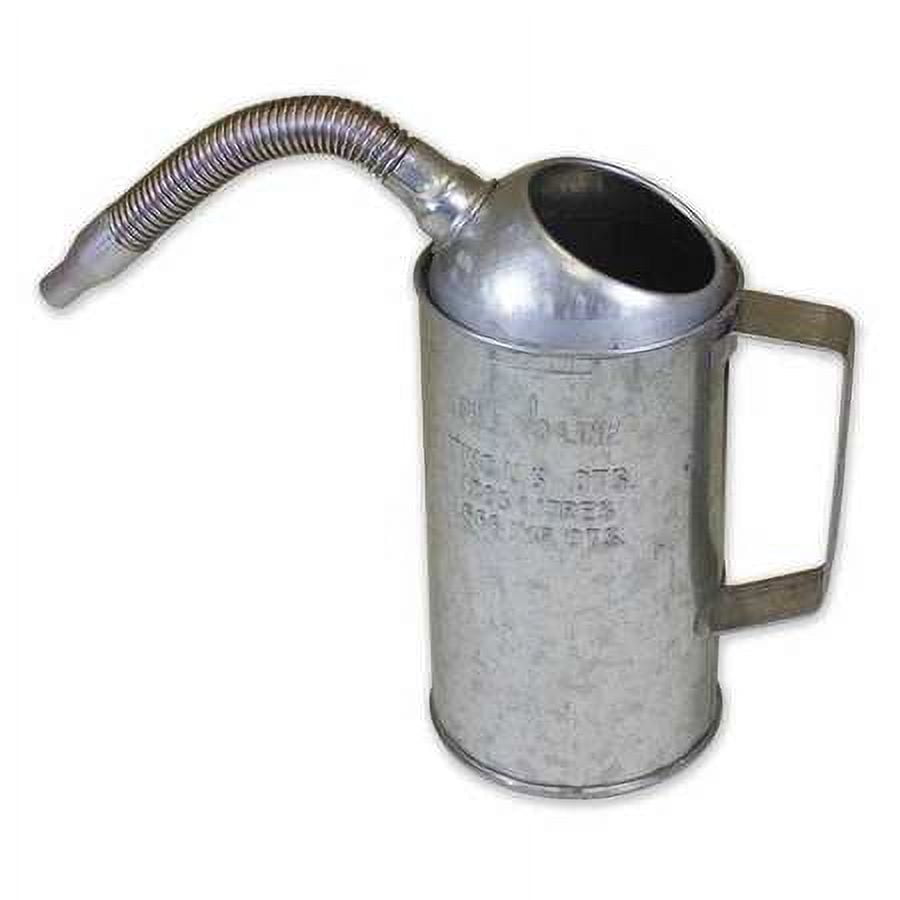 Silver 2 Qt  Gal Measure Can