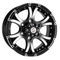 Aluminum - 15X6 6X5.5 Black Machine