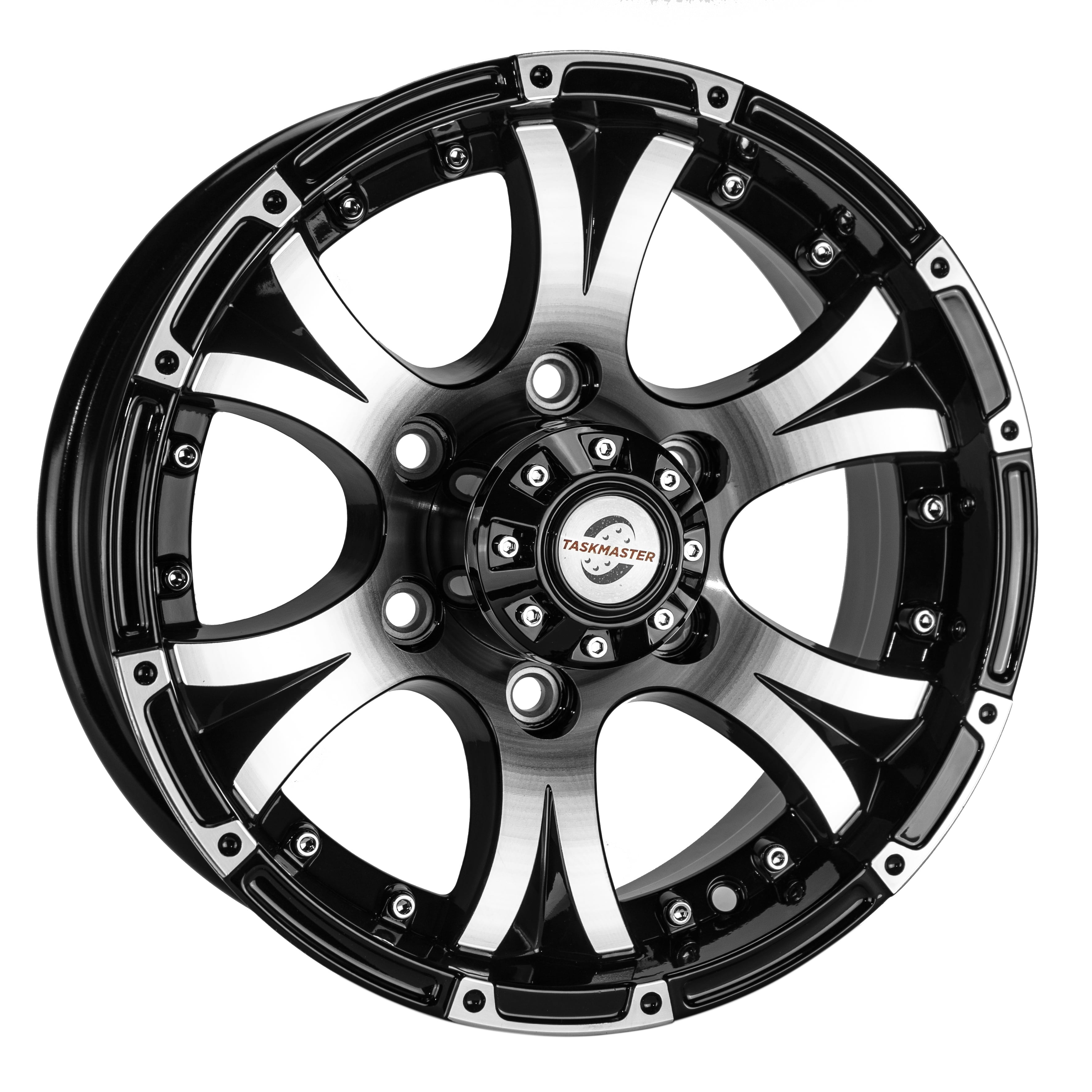 Aluminum - 15X6 6X5.5 Black Machine
