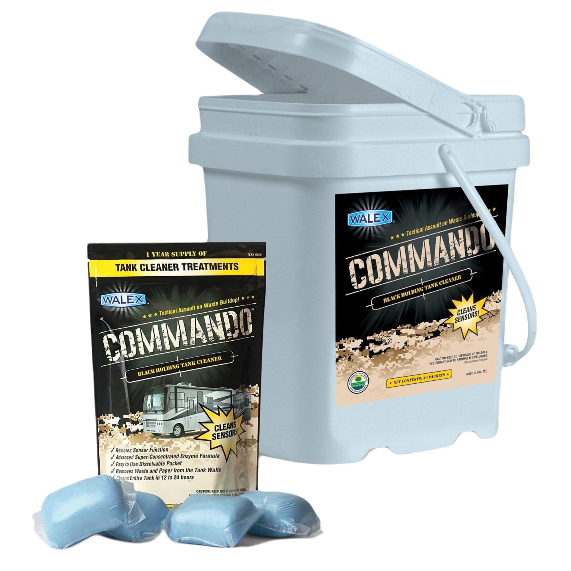 Commando Black Tank Cleaner Tub
