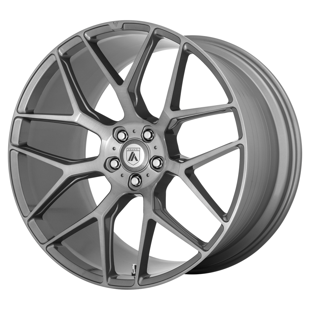 Asanti Black DYNASTY 22X10.5 5X130 84 TITAN-BRUSH +25
